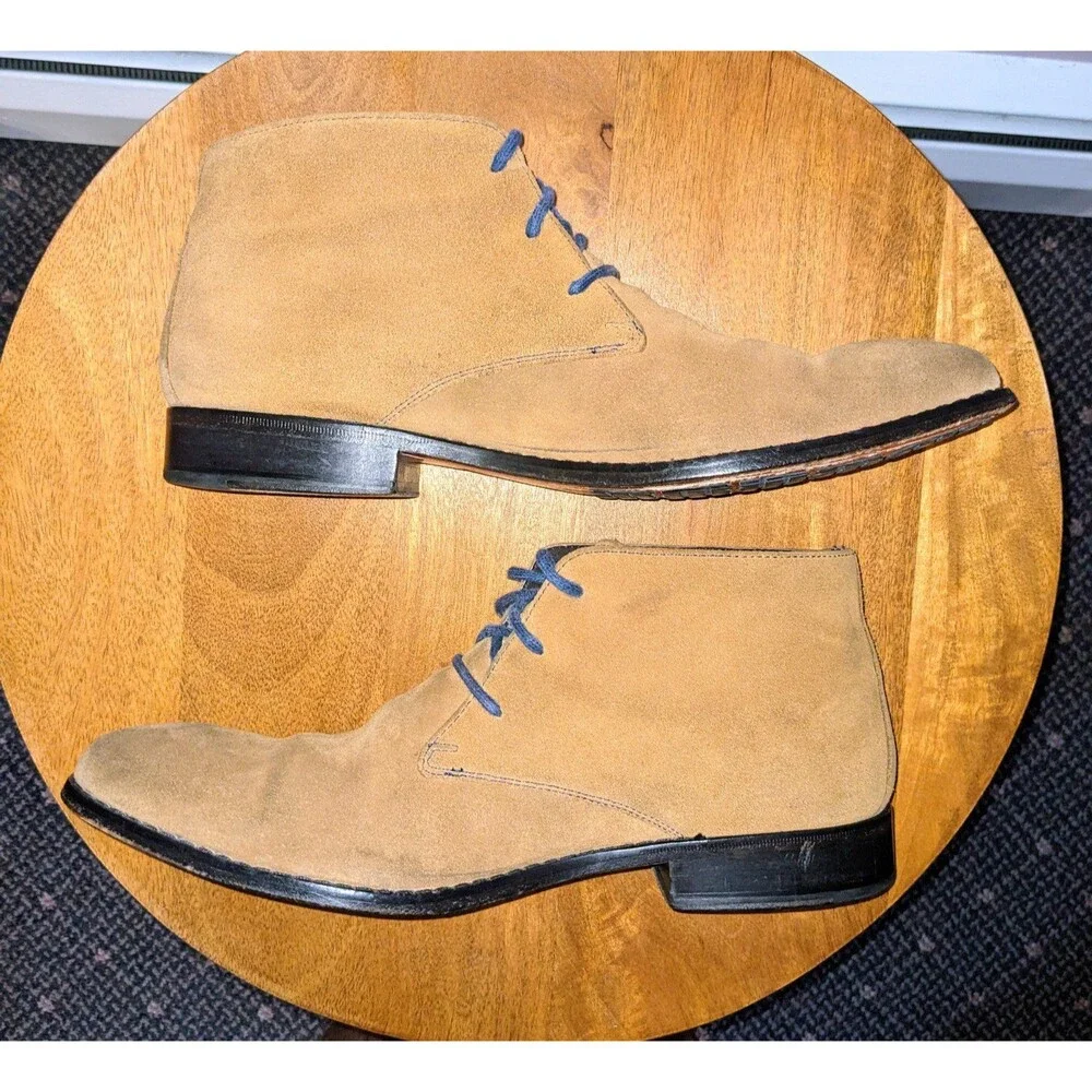 Cole Haan Men's 10M Air Colton Tan Suede Leather Chukka Boots C08570